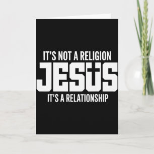 Tarjeta Jesús No Es Una Religión Es Una Relación Chri