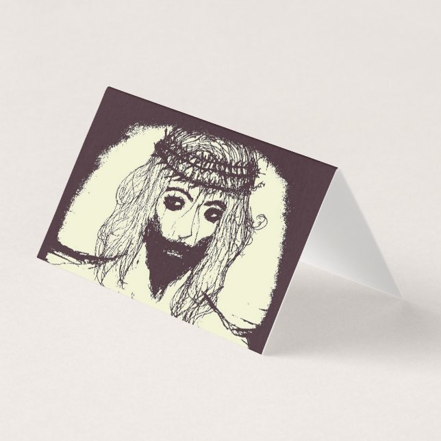 Tarjeta Jesus oscuro salvará al mundo y al mundo alternati (Anverso)