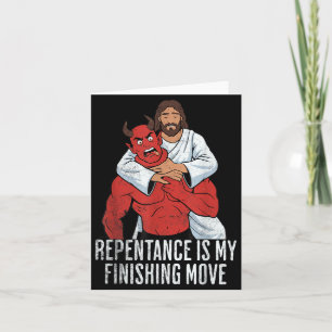Tarjeta Jesús Pascua BJJ Lucha MMA Fan Arrepentimiento