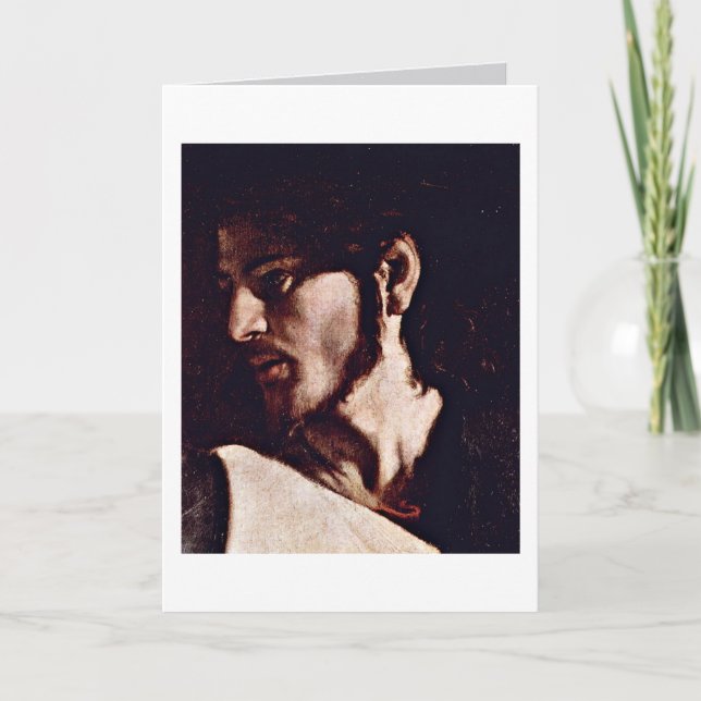 Tarjeta Jesús Por Michelangelo Merisi Da Caravaggio (Anverso)