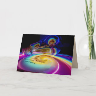 Tarjeta Jesús religioso Luz del mundo & oración Amén