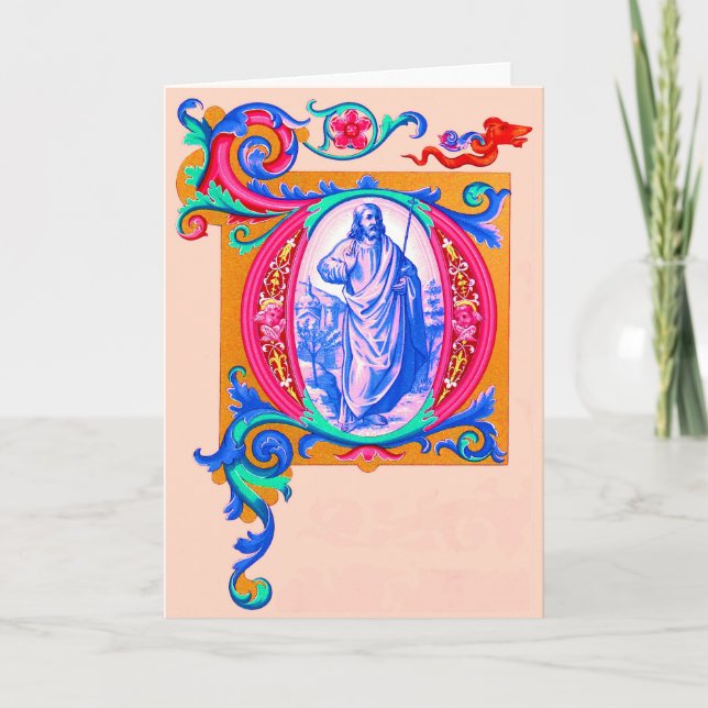 Tarjeta Jesús renacentista (Anverso)