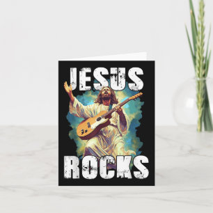 Tarjeta Jesús Roca Con Guitarra - Gracioso Cristiano Roca