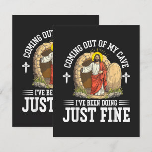 Tarjeta Jesús saliendo de mi cueva