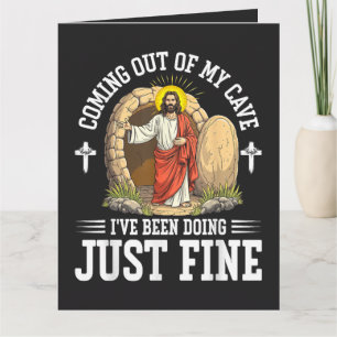 Tarjeta Jesús saliendo de mi cueva