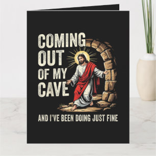 Tarjeta Jesús saliendo de mi cueva