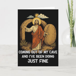 Tarjeta Jesús saliendo de mi cueva y he estado haciendo Ju