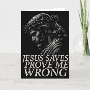 Tarjeta Jesús salva Hugvyn, demuéstrame que estoy equivoca