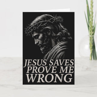 Tarjeta Jesús salva Hugvyn, demuéstrame que estoy equivoca