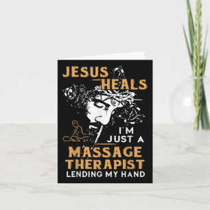 Tarjeta Jesús Sana Solo Soy Un Terapeuta Mago Prestando Mi