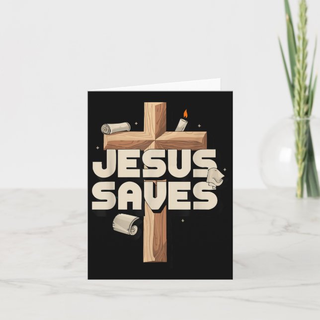 Tarjeta Jesus Saves (Anverso)