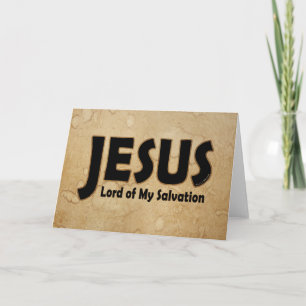 Tarjeta JESÚS Señor de la Salvación