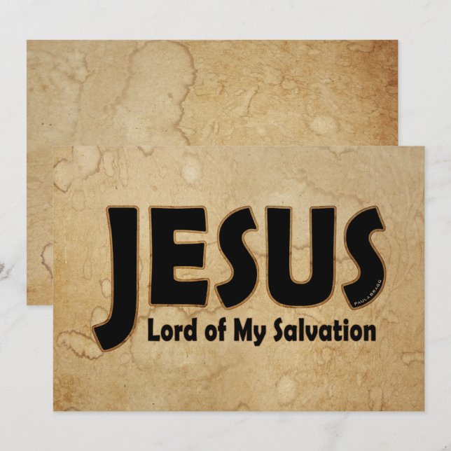 Tarjeta JESÚS Señor de la Salvación (Anverso / Reverso)