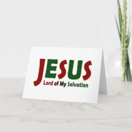 Tarjeta JESÚS: Señor de la Salvación