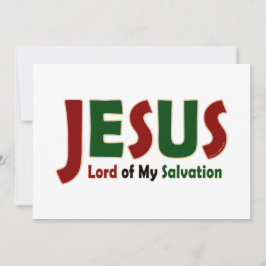 Tarjeta JESÚS: Señor de la Salvación