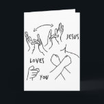 Tarjeta Jesús te ama en Lenguaje de Señas Americano Cristi<br><div class="desc">Jesús te ama en Lenguaje de Señas Americano Cristiano</div>