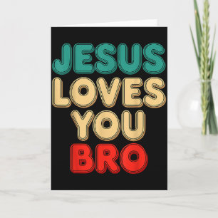 Tarjeta Jesús Te Ama Hermano Fe Cristiana Humor Religioso