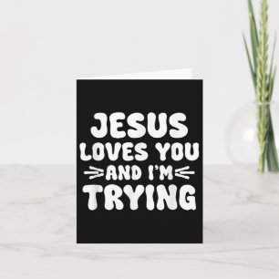Tarjeta Jesús Te Ama La Fe Religiosa Cristiana Para Los Ho