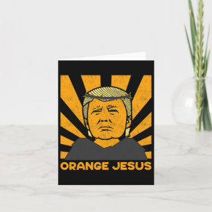 Tarjeta Jesús Trump vuelve a hacer a Estados Unidos grande