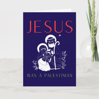 Tarjeta Jesus Was A Palestinian Christmas Card Christian