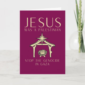 Tarjeta Jesus Was Palestinian Christmas Gaza Human Rights