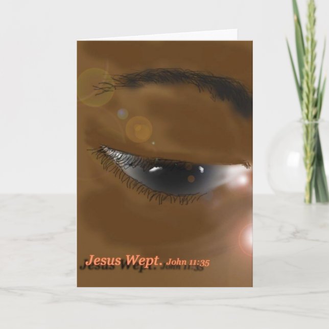 Tarjeta Jesus Wept (Anverso)