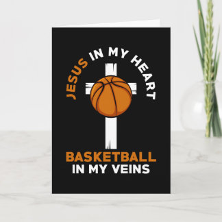 Tarjeta Jesús Y El Cristiano Baloncesto Diciendo