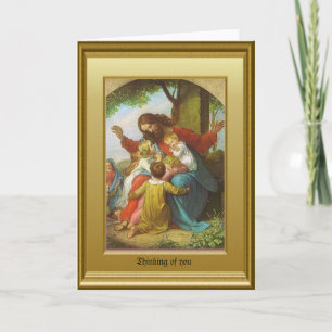 Tarjeta Jesús y los niños