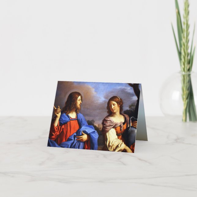 Tarjeta Jesús y María Magdalena (Anverso)
