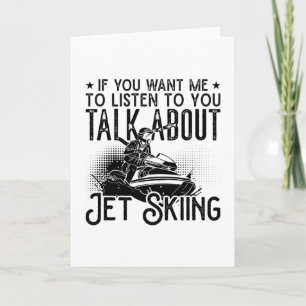Tarjeta Jet Ski If You Want Me Water Jetski Jet Skiing