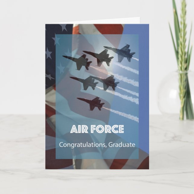 Tarjeta Jets de graduación de la Fuerza Aérea de Estados U (Anverso)