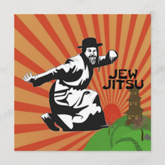 Tarjeta Jew Jitsu Card | Judía Bar Mitzvah Regalos