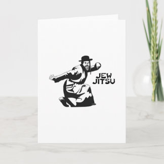 Tarjeta Jew Jitsu| Judíos Bar Mitzvah Regalos