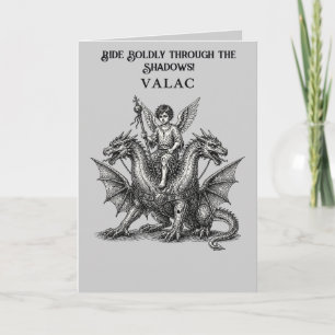 Tarjeta Jinete de dragón Valac de la Ars Goetia