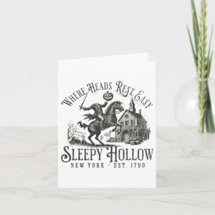 Tarjeta Jinete sin Cabeza Sleepy Hollow Jack O Lantern Hal