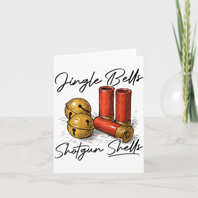 Tarjeta Jingle Bells Shotgun Shells (on Back)  (Anverso)