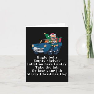 Tarjeta Jingle Joe Biden Divertido Santa Trump Feo Navidad