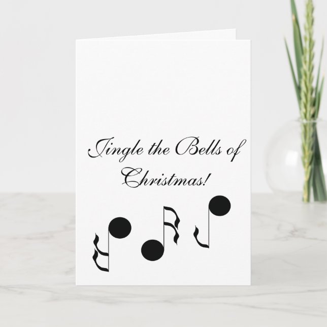 Tarjeta Jingle the Bells of Christmas Holiday Joy (Anverso)