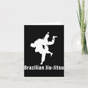 Tarjeta Jiu-Jitsu Brasileño BJJ Grappling Lucha en Suelo