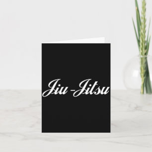 Tarjeta Jiu Jitsu Brasileño BJJ MMA