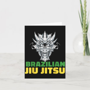 Tarjeta Jiu Jitsu Brasileño Grappling - MMA BJJ Dragón