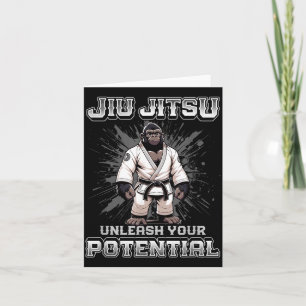 Tarjeta Jiu Jitsu Brasileño MMA y BJJ de grappling lindo