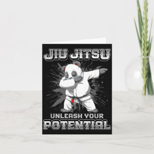 Tarjeta Jiu Jitsu Brasileño MMA y Grappling BJJ Dabbing