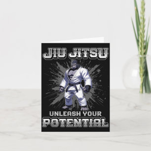 Tarjeta Jiu Jitsu Brasileño MMA y Grappling BJJ Gorila