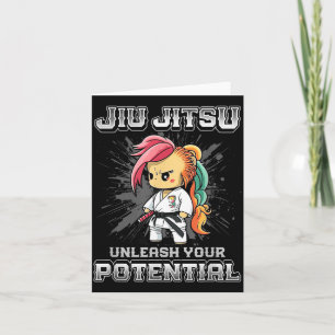 Tarjeta Jiu Jitsu Brasileño MMA y Grappling BJJ Lindo