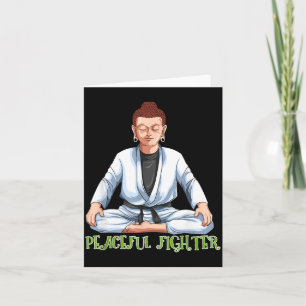 Tarjeta Jiu Jitsu Brasileño y Buda BJJ