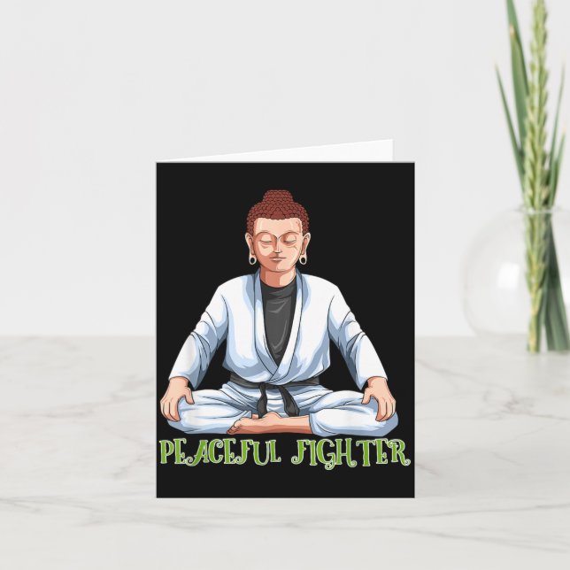 Tarjeta Jiu Jitsu Brasileño y Buda BJJ (Anverso)