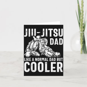 Tarjeta Jiu Jitsu Papá Como Un Papá Normal Pero Más Genial