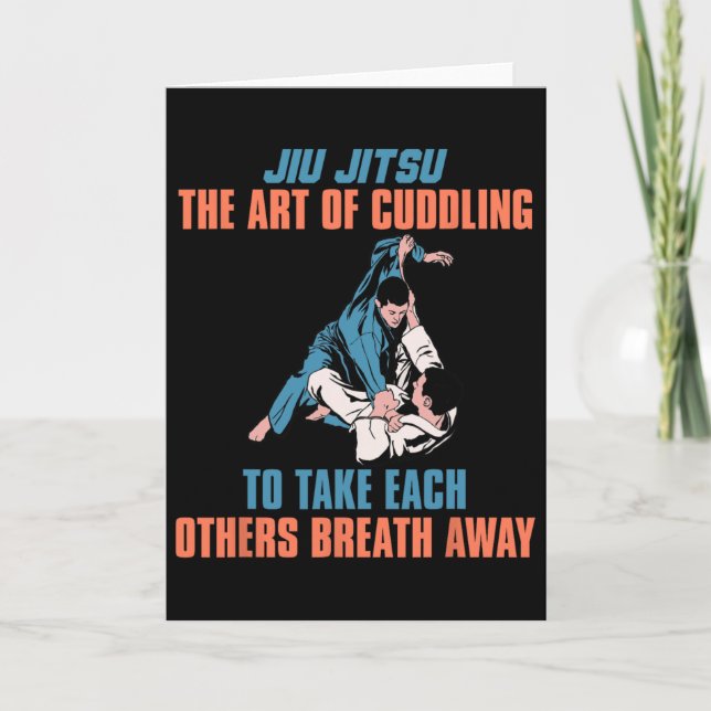 Tarjeta Jiu Jitsu The Art Of Cuddling To Take Each Others  (Anverso)