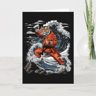 Tarjeta Jiu-jitsu Tigre Kung Fu Taekwondo Kickboxing Marti